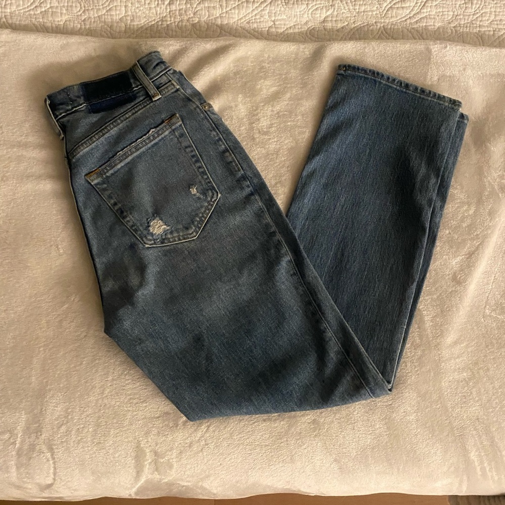 Abercrombie & Fitch Dark Blue Straight Leg Jeans